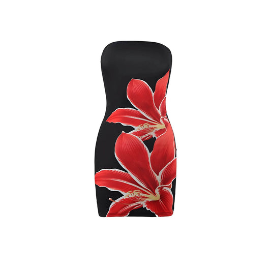 Women's Summer Floral Tube Top Sheath Shorts – Chic & Comfy Style - MODISH X