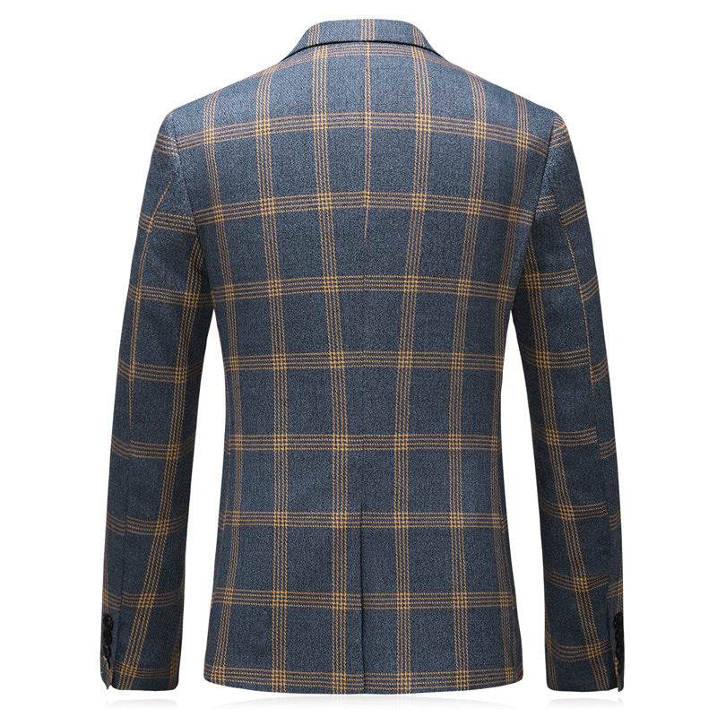 Stylish 3 Piece Suit for Men – Modish Blue Check Suit Dress - MODISH X
