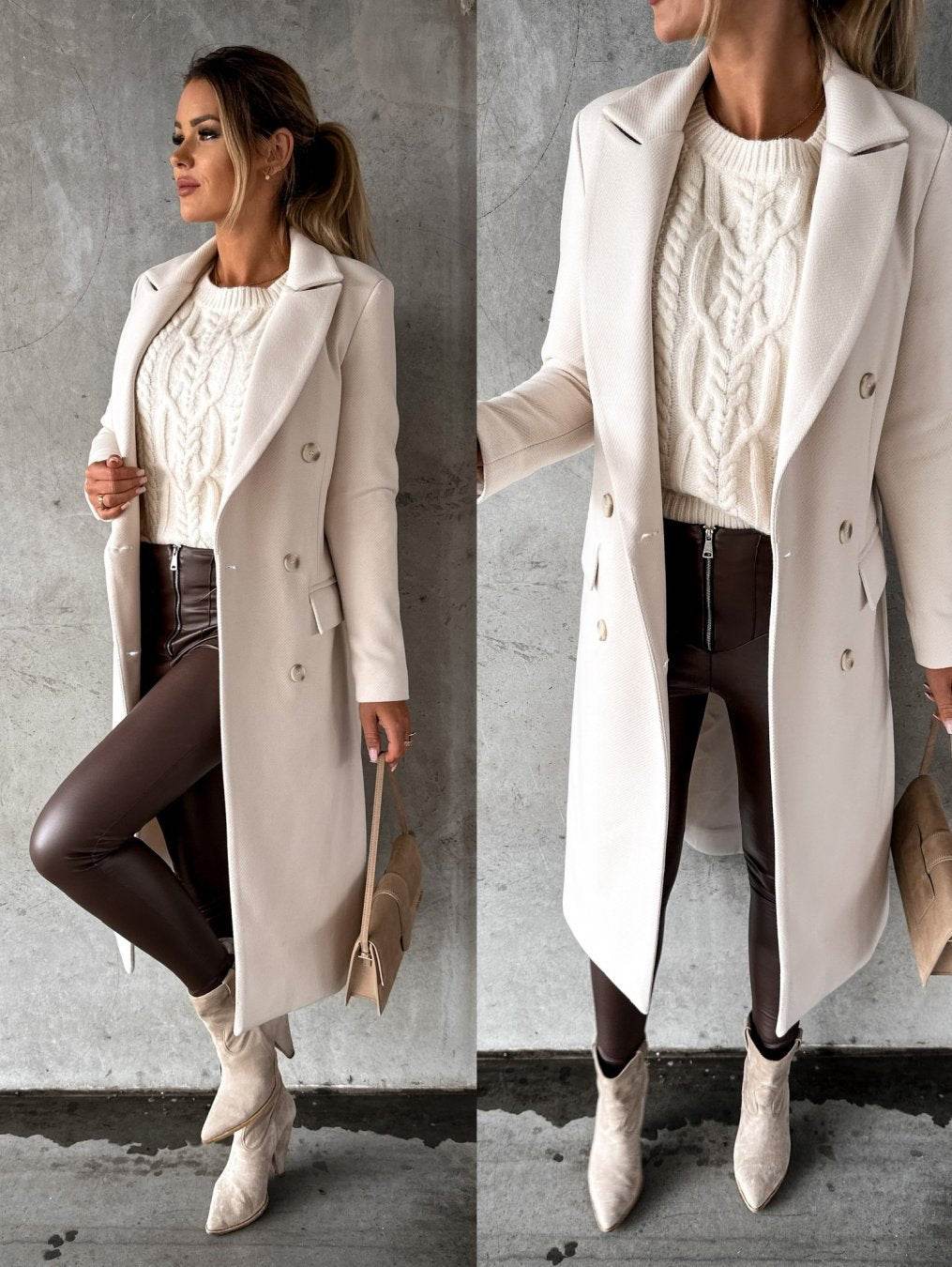 Women’s Woolen Coat – Stylish, Classic-Warm & Versatile - MODISH X
