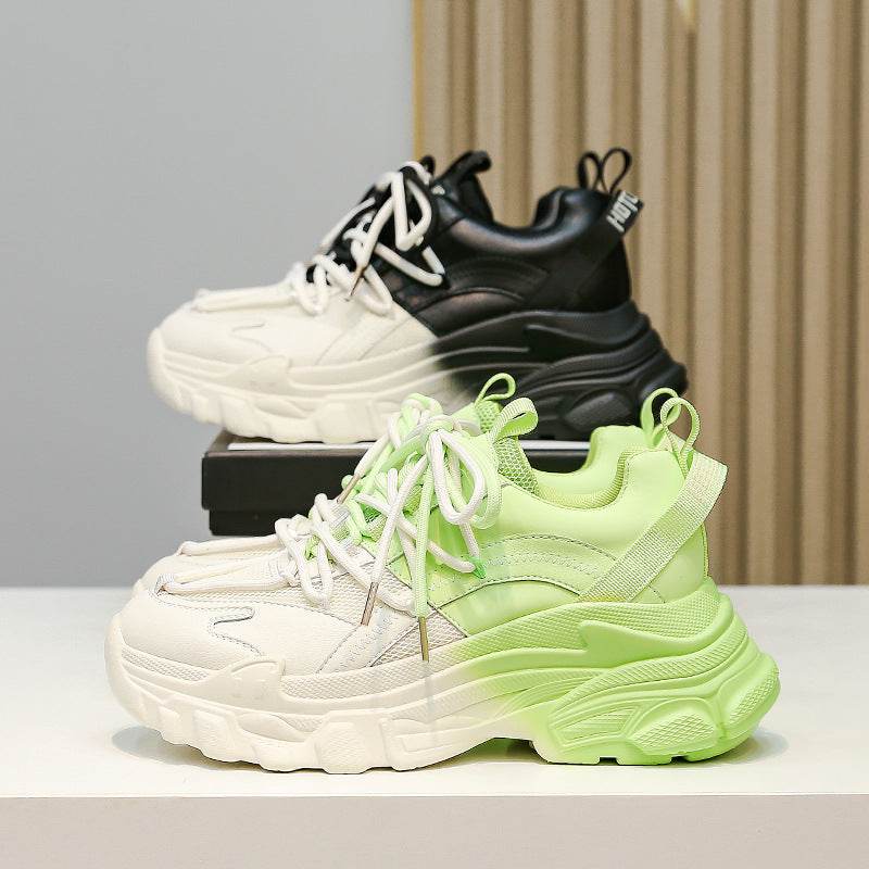 Women's Green Sneakers – Comfortable High-Top Sports Shoes - MODISH X