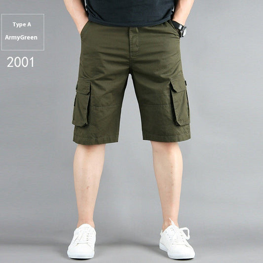 Men’s Summer Multi-Pocket Workwear Shorts – Durable & Comfortable Fit