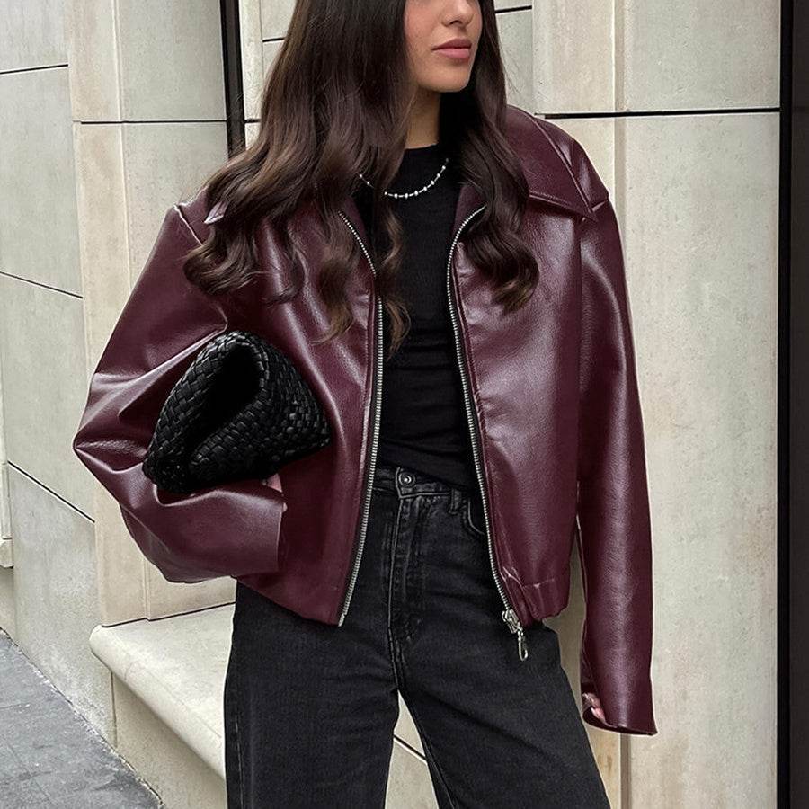 Women’s Imitation Leather Jacket – Edgy, Stylish & Versatile - MODISH X
