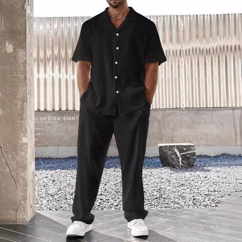 White Casual Dress Suit – Stylish 2 Piece Shirt & Trousers Set - MODISH X