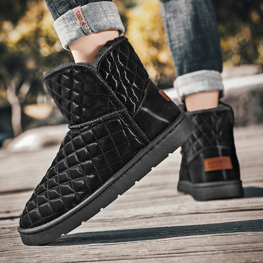 Men’s Waterproof Snow Boots – Genuine Leather Winter Boots