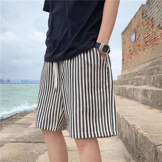 Men’s Thin Striped Casual Outdoor Shorts – Stylish, Lightweight Fit