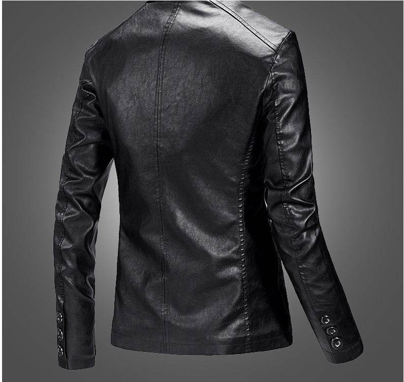 Men’s Slim Fit Suit Jacket – Stylish Spring Leather Coat - MODISH X