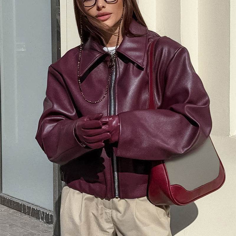 Women’s Imitation Leather Jacket – Edgy, Stylish & Versatile - MODISH X