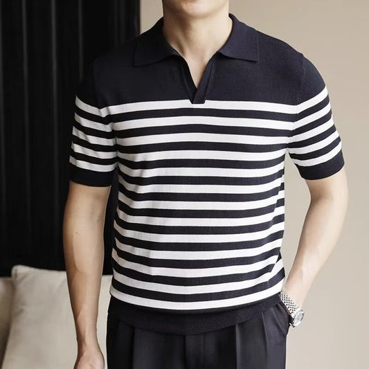 Men’s Striped Casual Half Sleeve Shirt – Stylish & Comfortable Fit