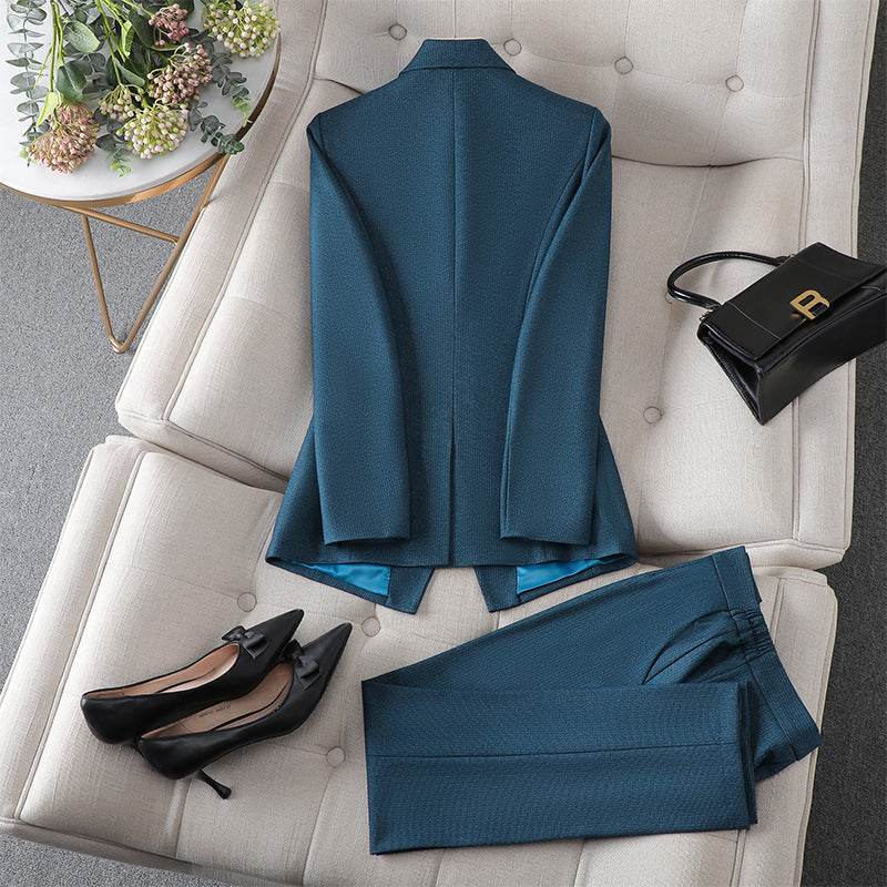 Women’s Black Business Suit for Work – Cropped Pants - MODISH X
