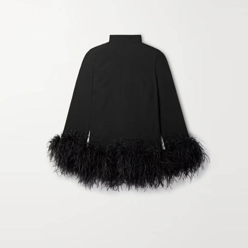 Women’s Turtleneck Silk Dress – Dazzling & Elegant - MODISH X