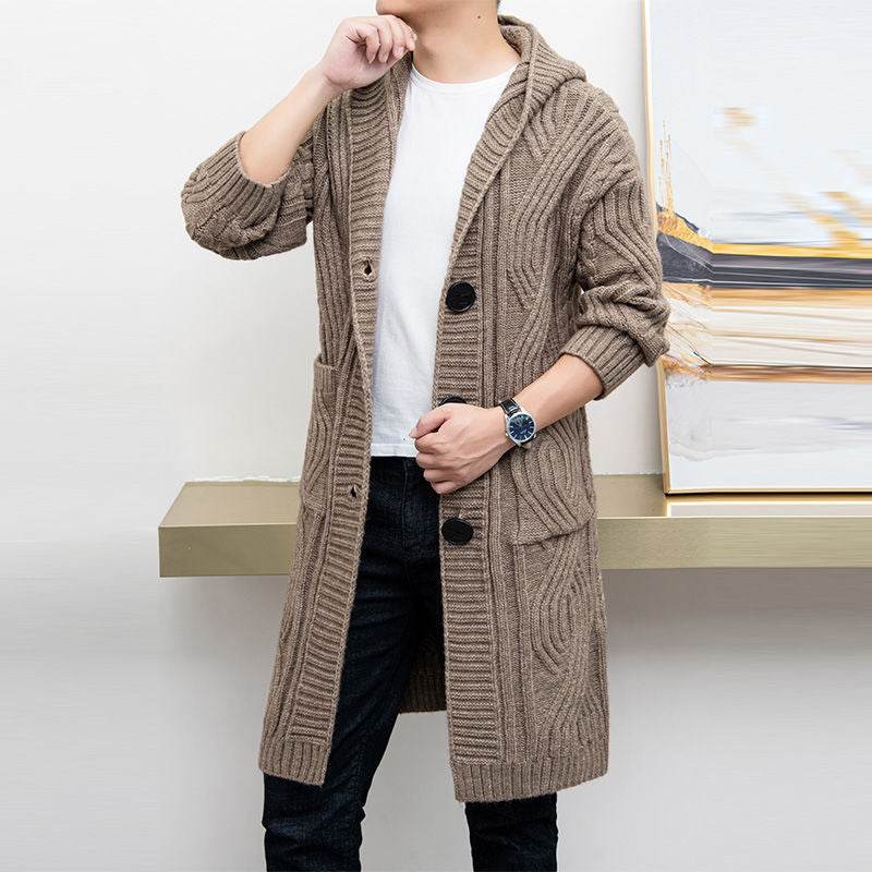 Men’s Hooded Knitted Cardigan Jacket – Warmth & Style for Winters - MODISH X