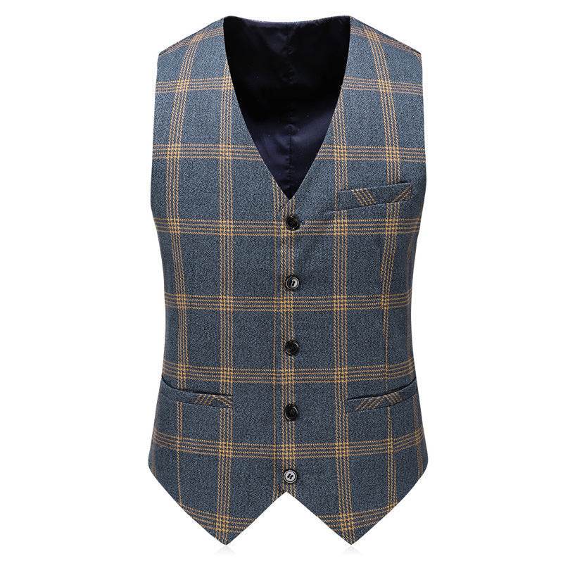 Stylish 3 Piece Suit for Men – Modish Blue Check Suit Dress - MODISH X