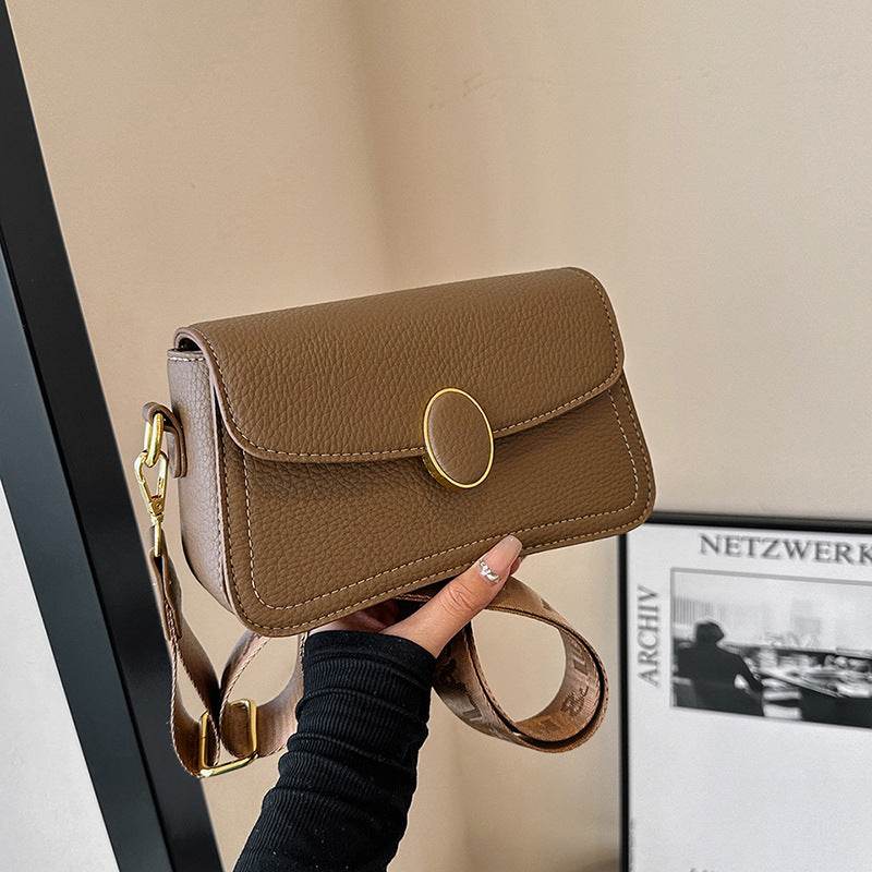Stylish Women's PU Leather Cross Body Bag with Wide Strap - MODISH X