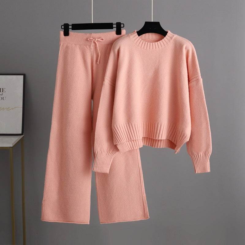 Women’s Knitted Wide-Leg Pants Set – Cozy & Stylish - MODISH X