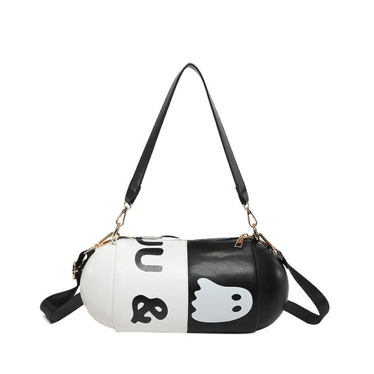 Women’s Contrast Colour Capsule Crossbody Bags – Stylish, Compact & Trendy
