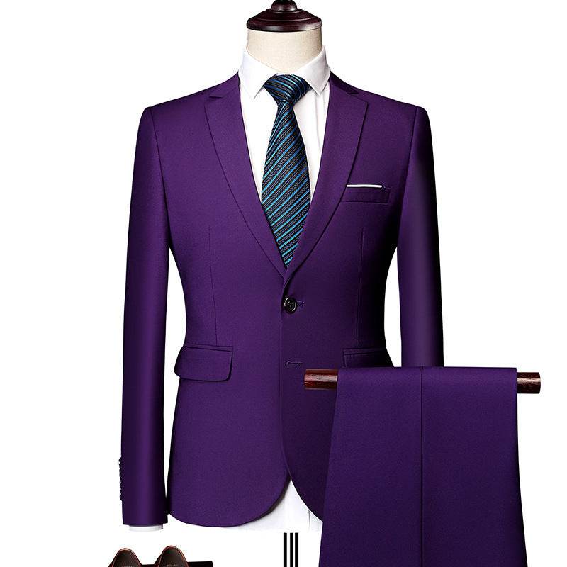 Black Suit for Men – Comfortable Casual Dress Two-Piece Suit - MODISH X