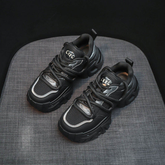 Women's Black Shoes – Modish & Comfortable Hidden Heel Sneakers - MODISH X