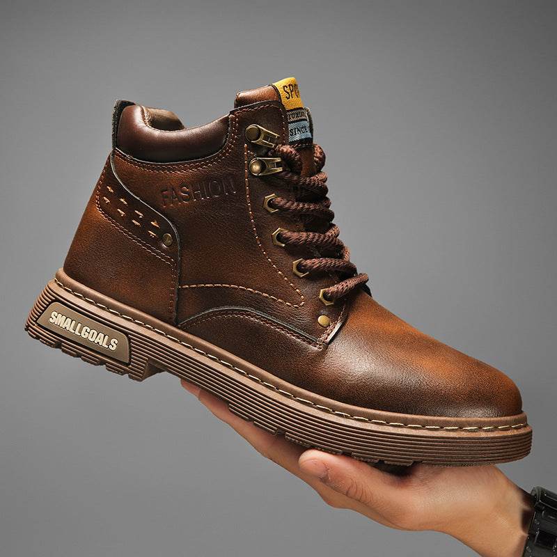 Men's Martin All-Matching Retro Style Leather Boots – Stylish & Comfortable - MODISH X