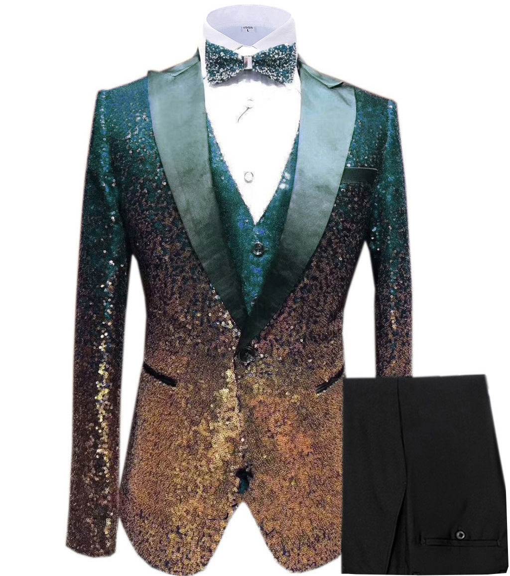 Stylish Three Piece Suit for Men – Smart Sequin Dress Suit - MODISH X