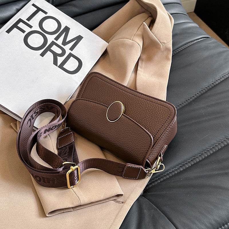 Stylish Women's PU Leather Cross Body Bag with Wide Strap - MODISH X