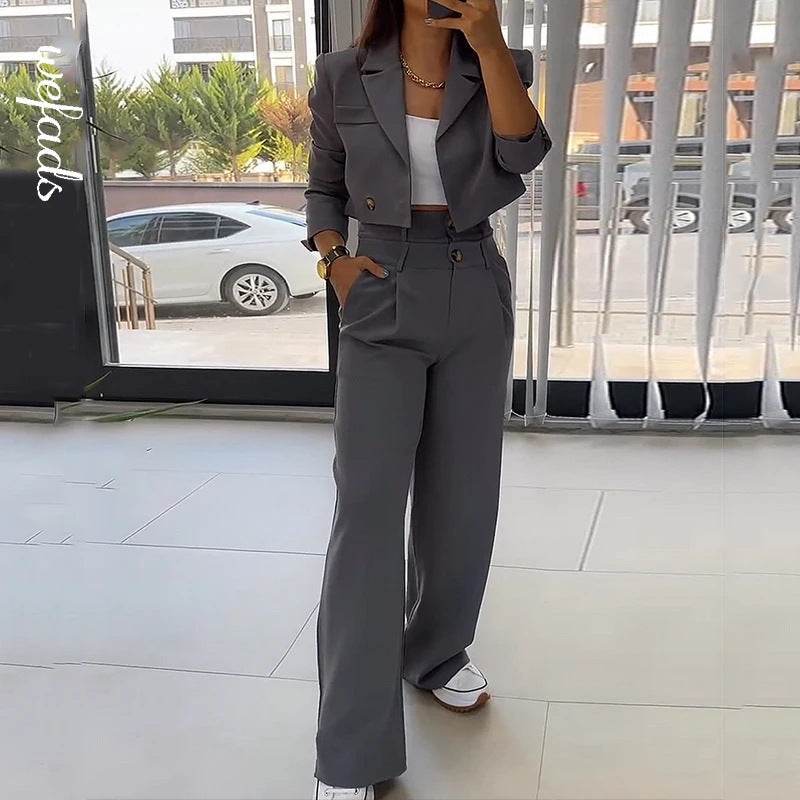 Women's Fashion Tops Casual Pants Suit - MODISH X