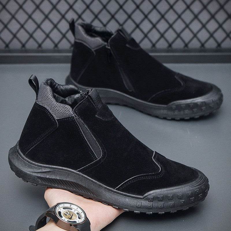 Men’s Waterproof Work Boots – Durable, Side-Zip Design - MODISH X