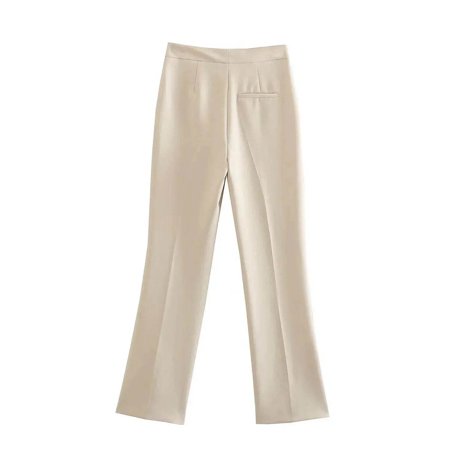 Women’s Elegant Front Button Strapless Pant Suit Set – Chic & Classy - MODISH X 