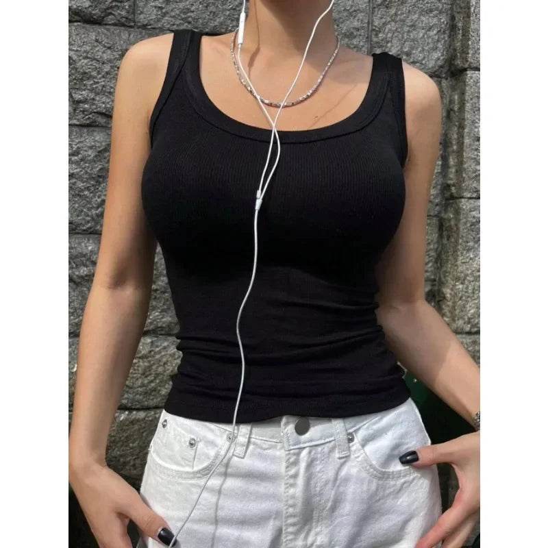 Women’s Summer Camisole Tank – Sexy Soft Cotton Sleeveless Top - MODISH X 