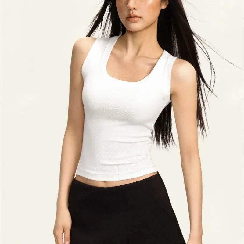 Women’s Summer Camisole Tank – Sexy Soft Cotton Sleeveless Top - MODISH X 
