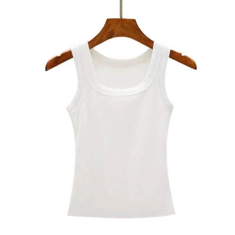 Women’s Summer Camisole Tank – Sexy Soft Cotton Sleeveless Top - MODISH X 