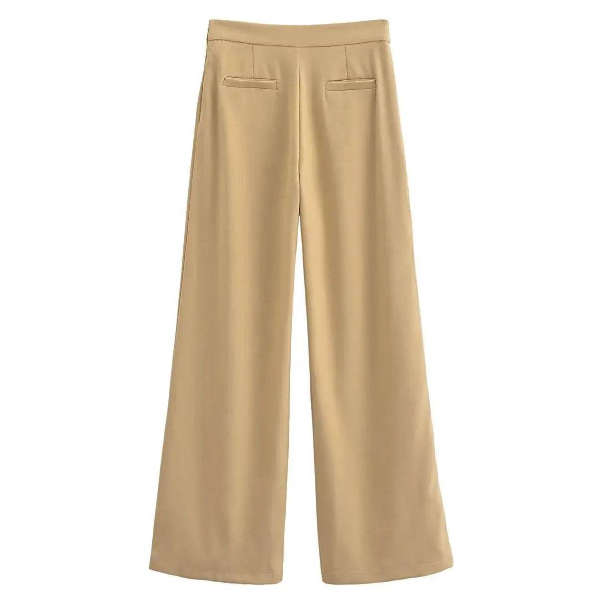 Women’s Chic Solid Wide-Leg Pants – Stylish & Elegant - MODISH X 