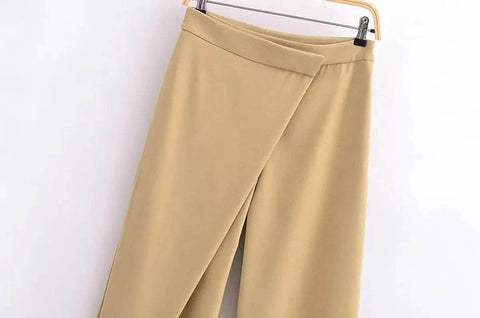 Women’s Chic Solid Wide-Leg Pants – Stylish & Elegant - MODISH X 