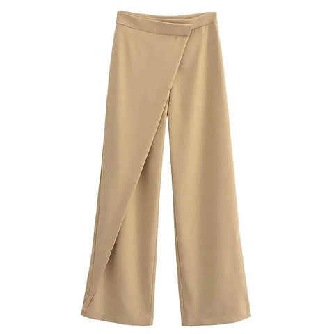 Women’s Chic Solid Wide-Leg Pants – Stylish & Elegant - MODISH X 