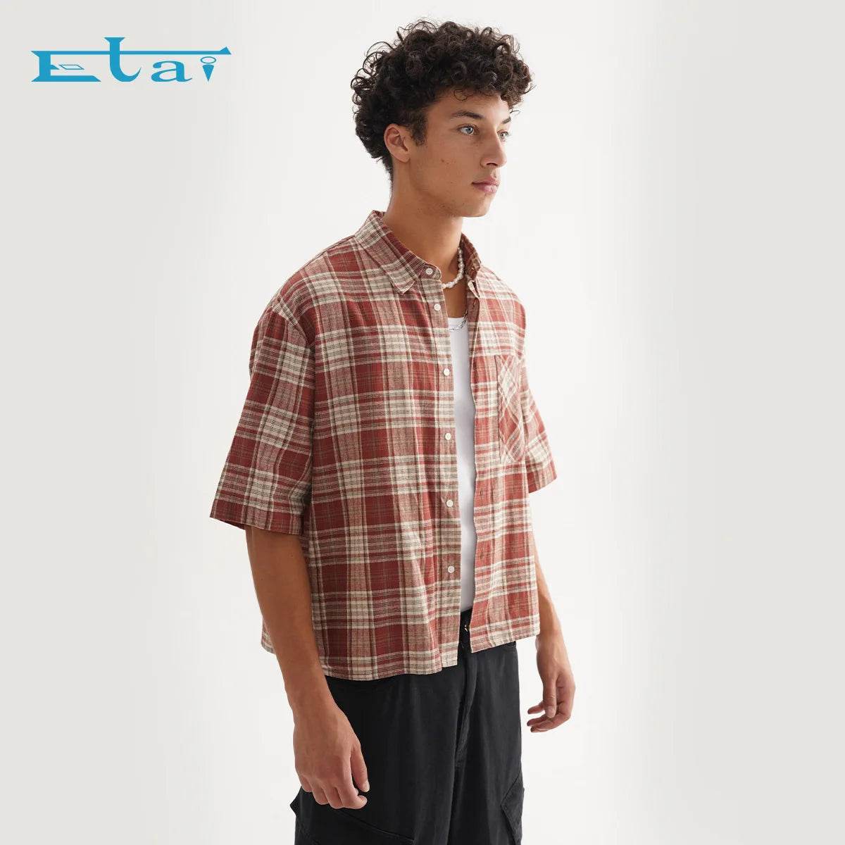Men’s High-Quality Loose Checkered Shirt – Perfect for Summer Style - MODISH X 