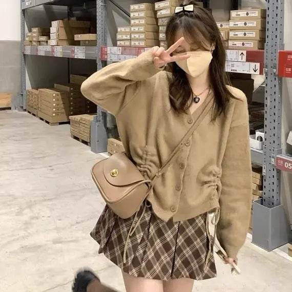 Women’s Plaid Brown High Waist Skirt – Preppy Summer Style - MODISH X 