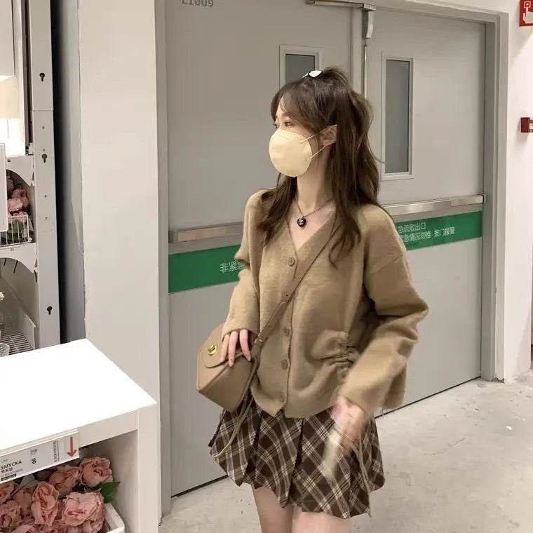 Women’s Plaid Brown High Waist Skirt – Preppy Summer Style - MODISH X 
