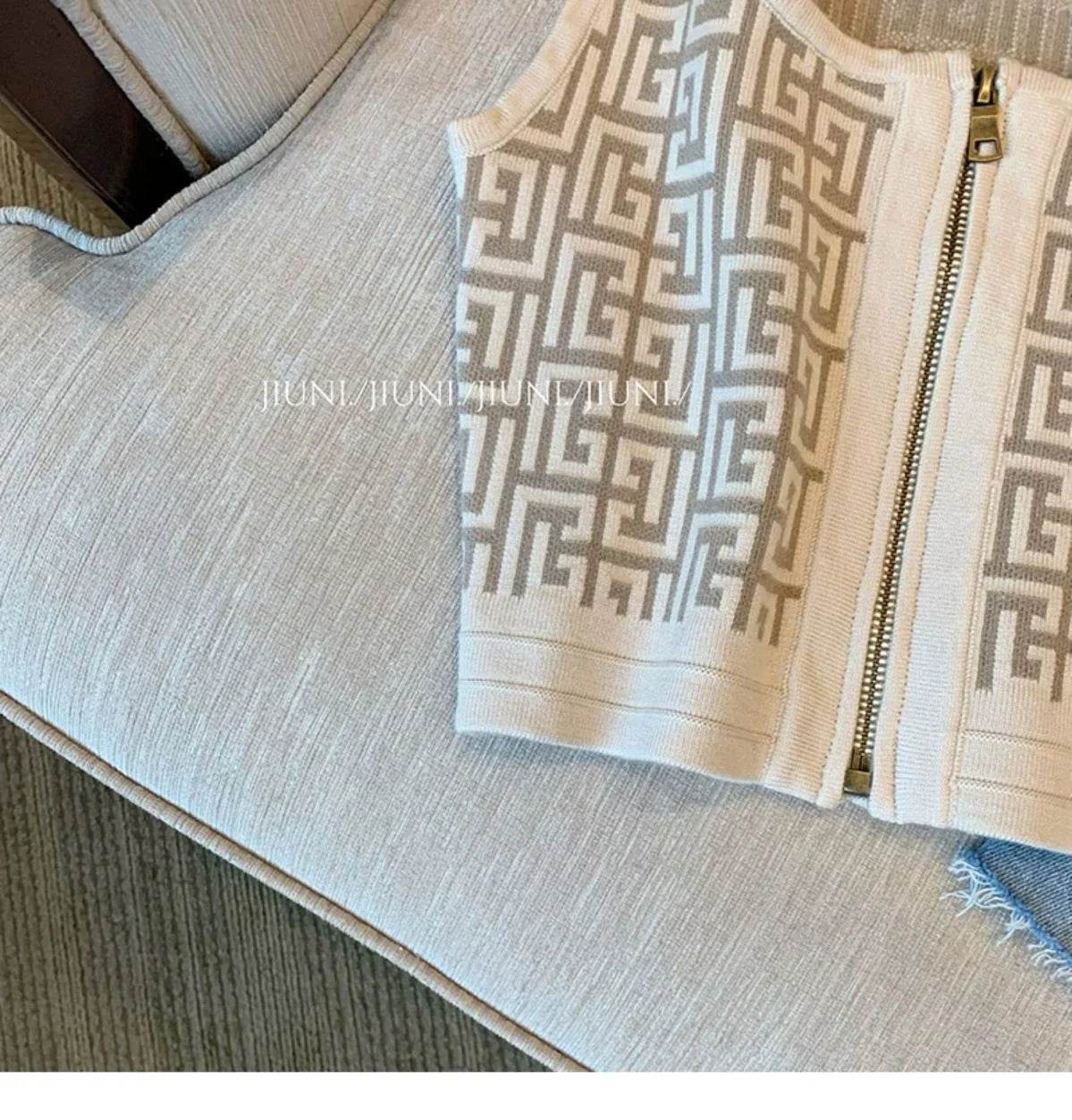 Women’s Sexy Geometric Print Tank Top – Trendy Summer Style - MODISH X 