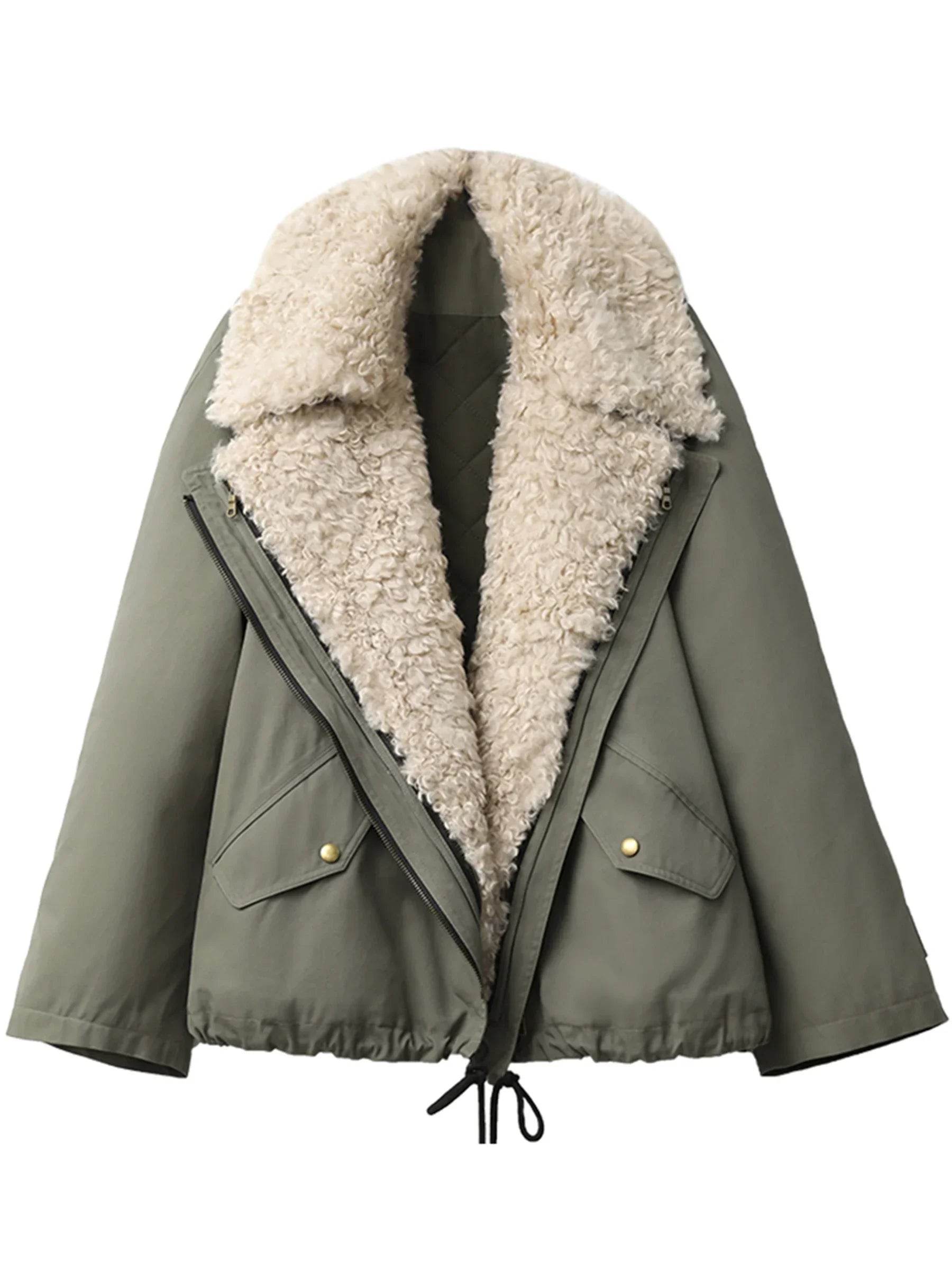 Women’s Streetwear Loose Fit Motorcycle Coat – Edgy & Trendy - MODISH X 