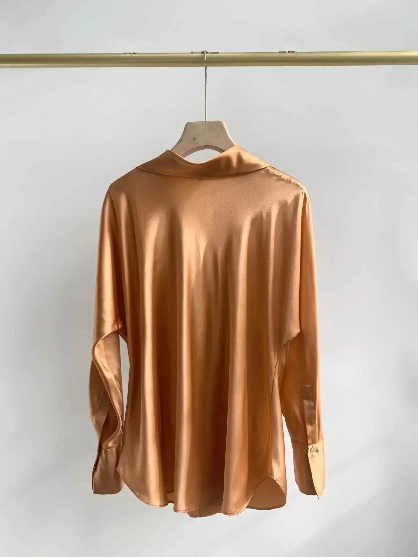 Women’s Nanfu True Silk V-Neck Shirt – Slimming Summer Fit - MODISH X 