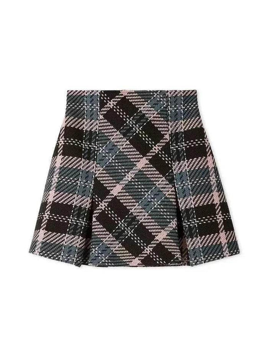 Women’s Japan Style Vintage Plaid Skirt – Perfect for Fall & Summer - MODISH X 