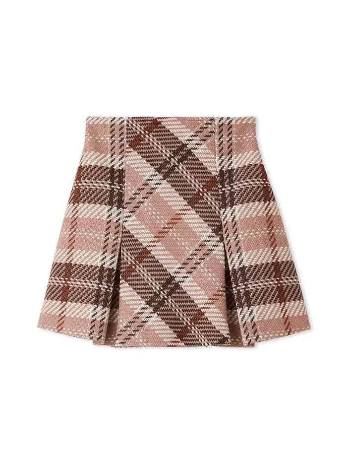 Women’s Japan Style Vintage Plaid Skirt – Perfect for Fall & Summer - MODISH X 