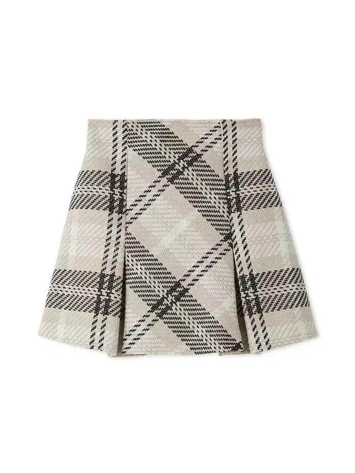 Women’s Japan Style Vintage Plaid Skirt – Perfect for Fall & Summer - MODISH X 