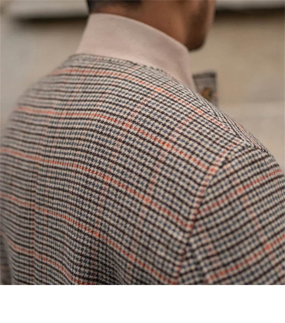 Men’s Cropped Tweed Bomber Jacket – A Stylish Slim-Fit Coat for Winters - MODISH X 