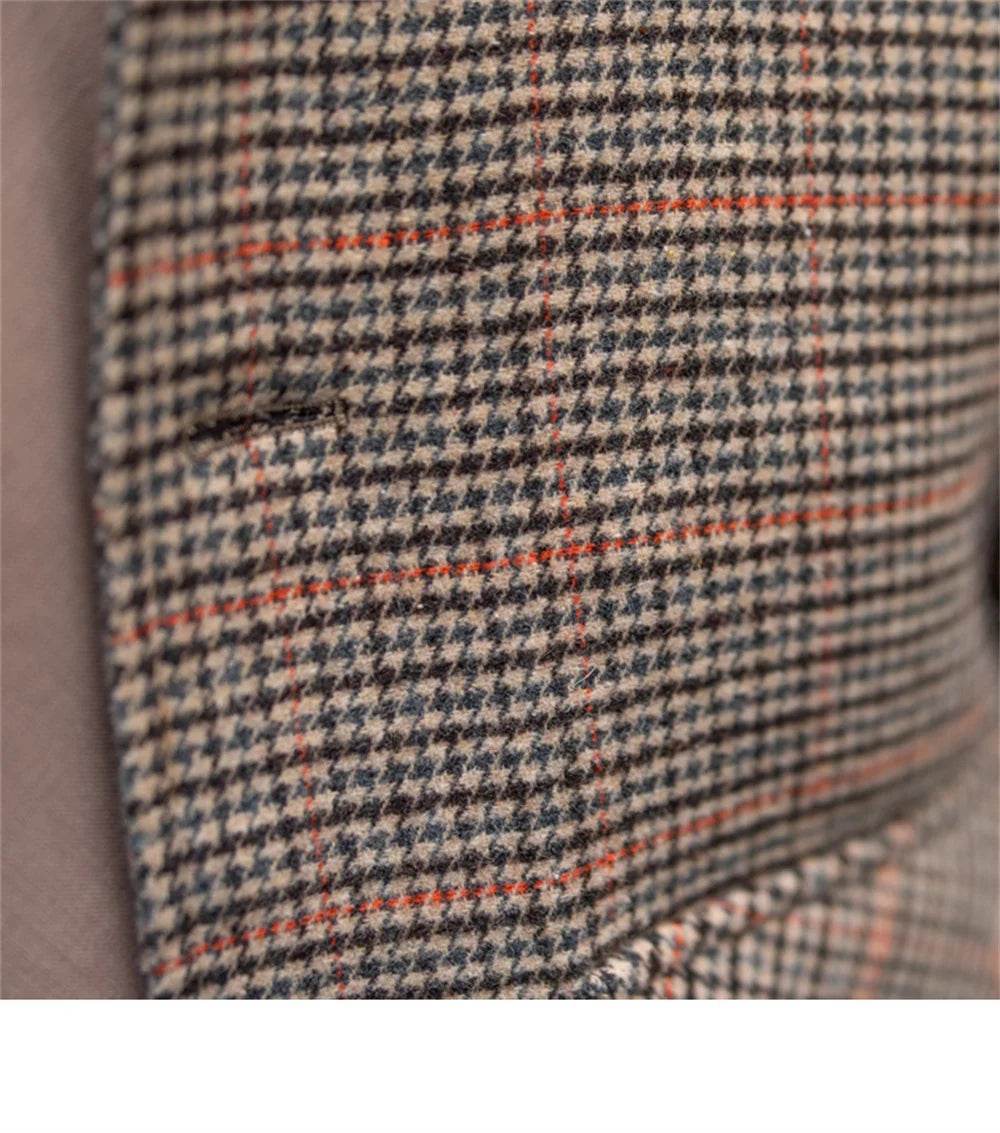 Men’s Cropped Tweed Bomber Jacket – A Stylish Slim-Fit Coat for Winters - MODISH X 