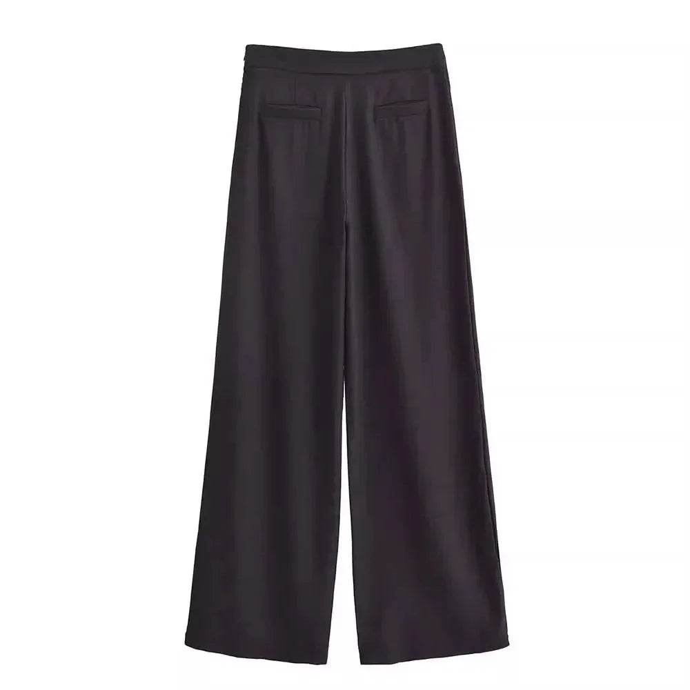 Women’s Wide-Leg Wrap Skirt Trousers – High-Waist Summer Style - MODISH X 