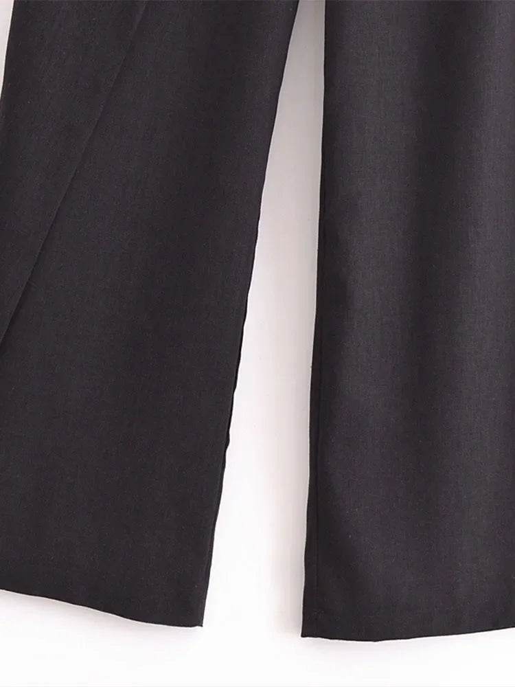 Women’s Wide-Leg Wrap Skirt Trousers – High-Waist Summer Style - MODISH X 