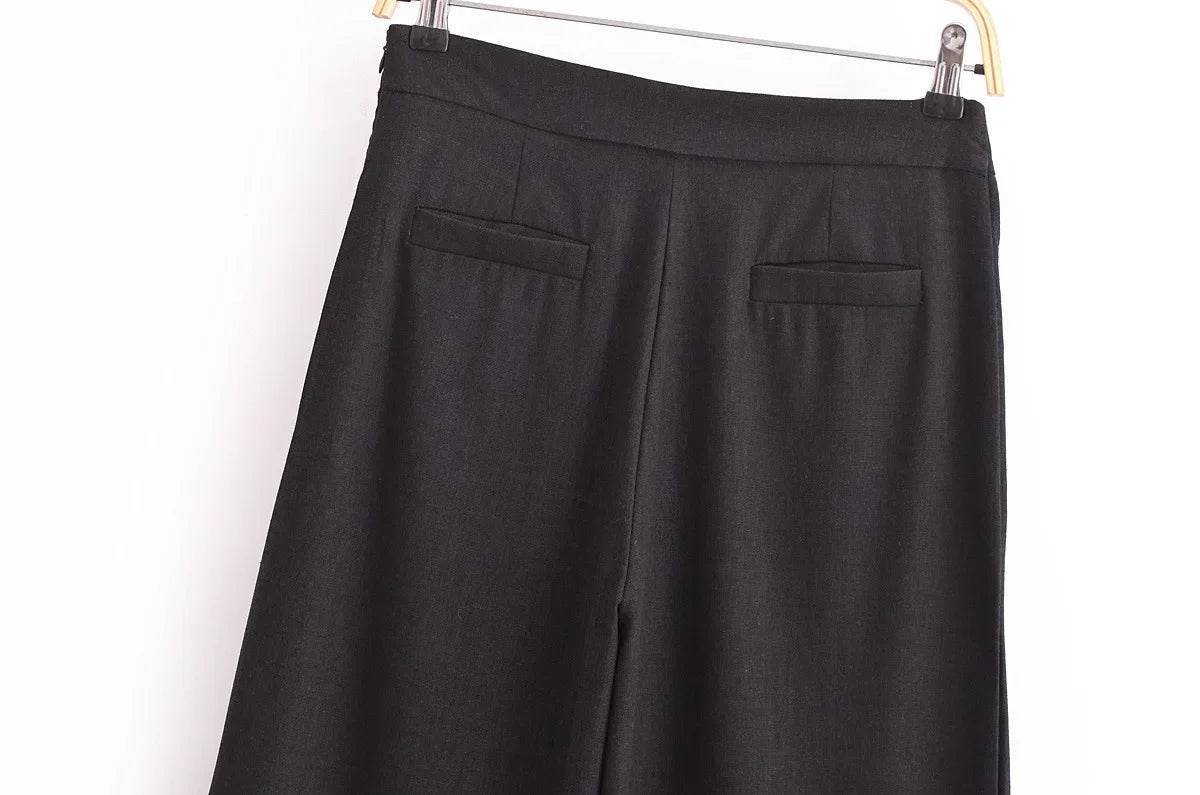 Women’s Wide-Leg Wrap Skirt Trousers – High-Waist Summer Style - MODISH X 