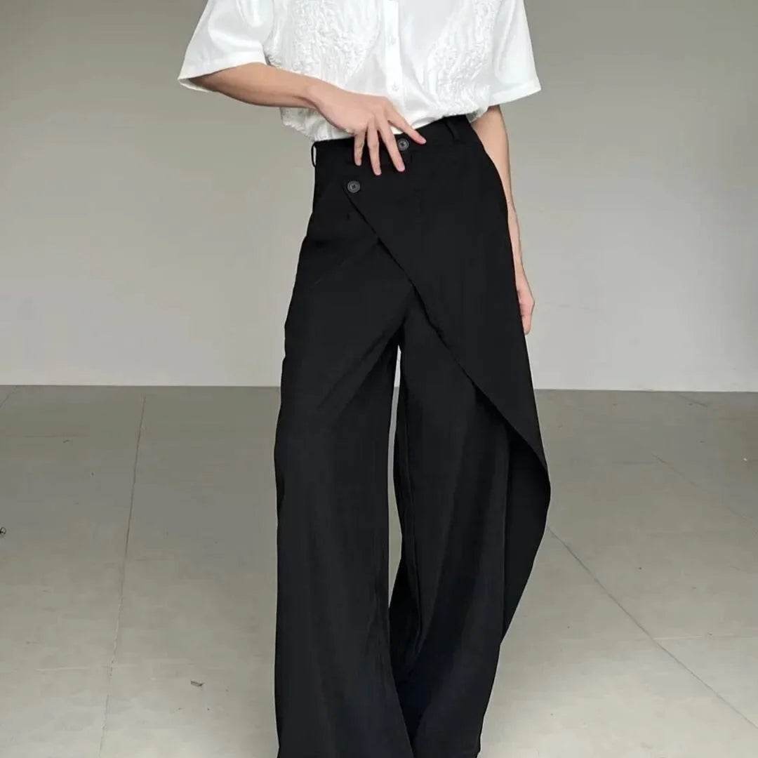 Men’s Japanese High-End Spliced Pants – Luxury Fit & Unique Design - MODISH X 