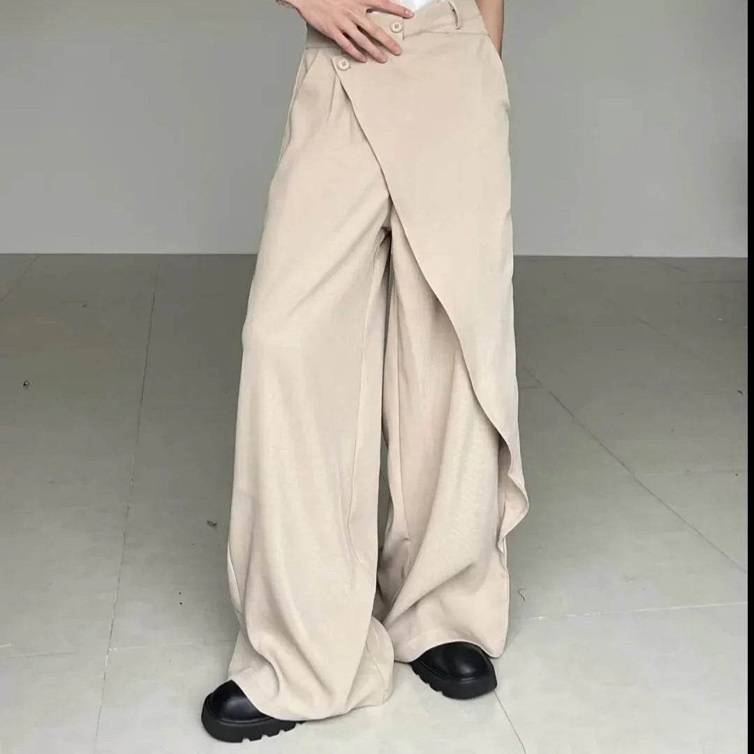 Men’s Japanese High-End Spliced Pants – Luxury Fit & Unique Design - MODISH X 