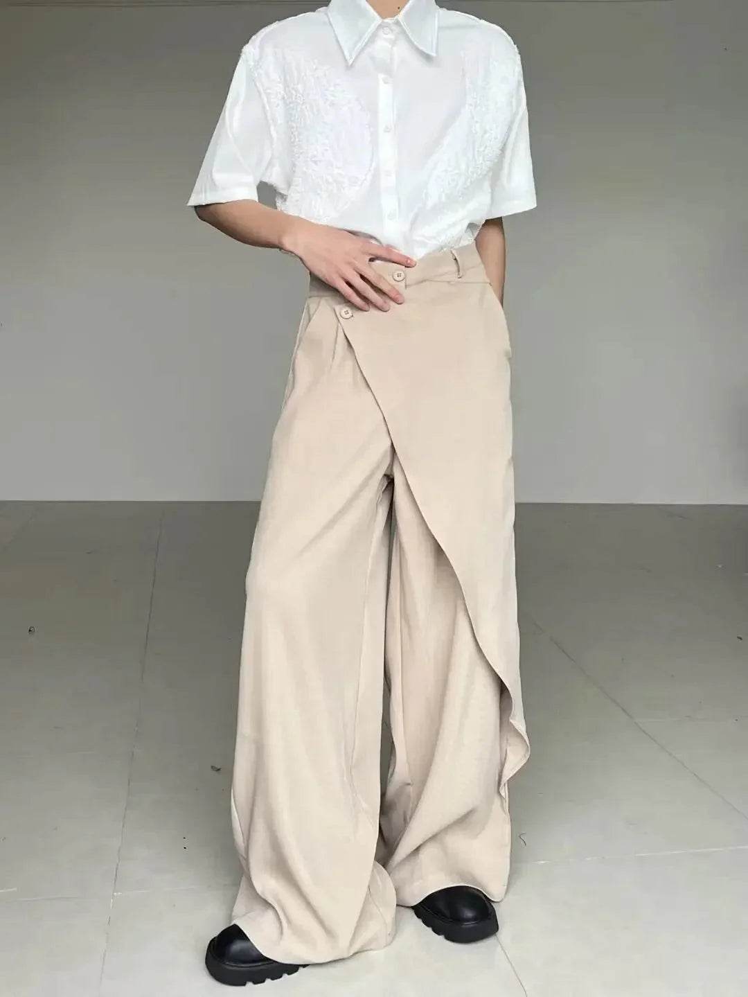 Men’s Japanese High-End Spliced Pants – Luxury Fit & Unique Design - MODISH X 